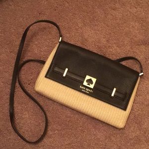 Kate Spade straw crossbody bag